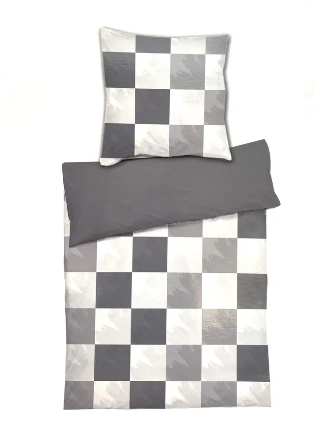 heimtexland Typ785 Bettwäsche 135x200 Karo Fleece Allergiker