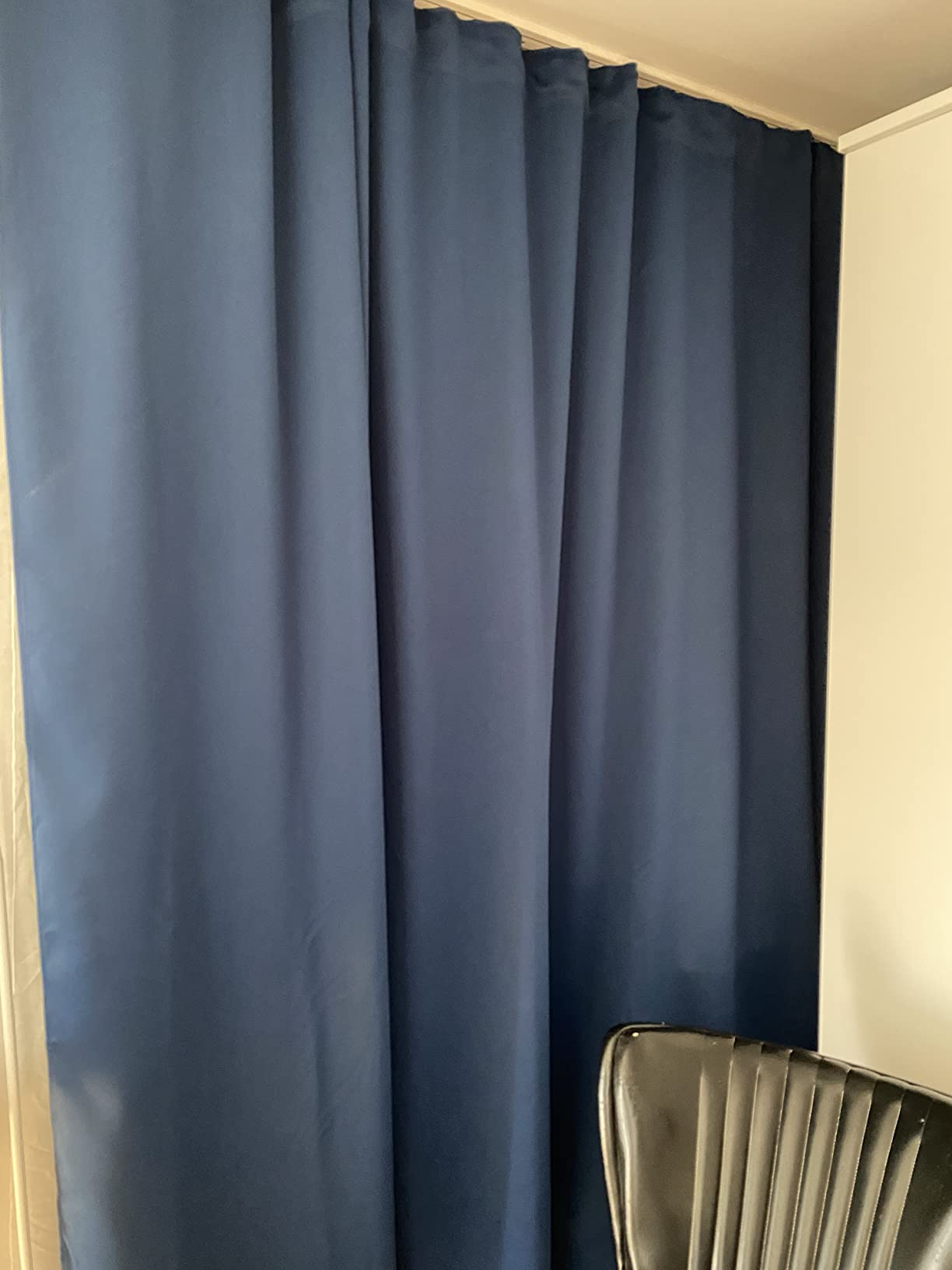 heimtexland Typ139 Gardine blickdicht 245x275 cm Dunkelblau