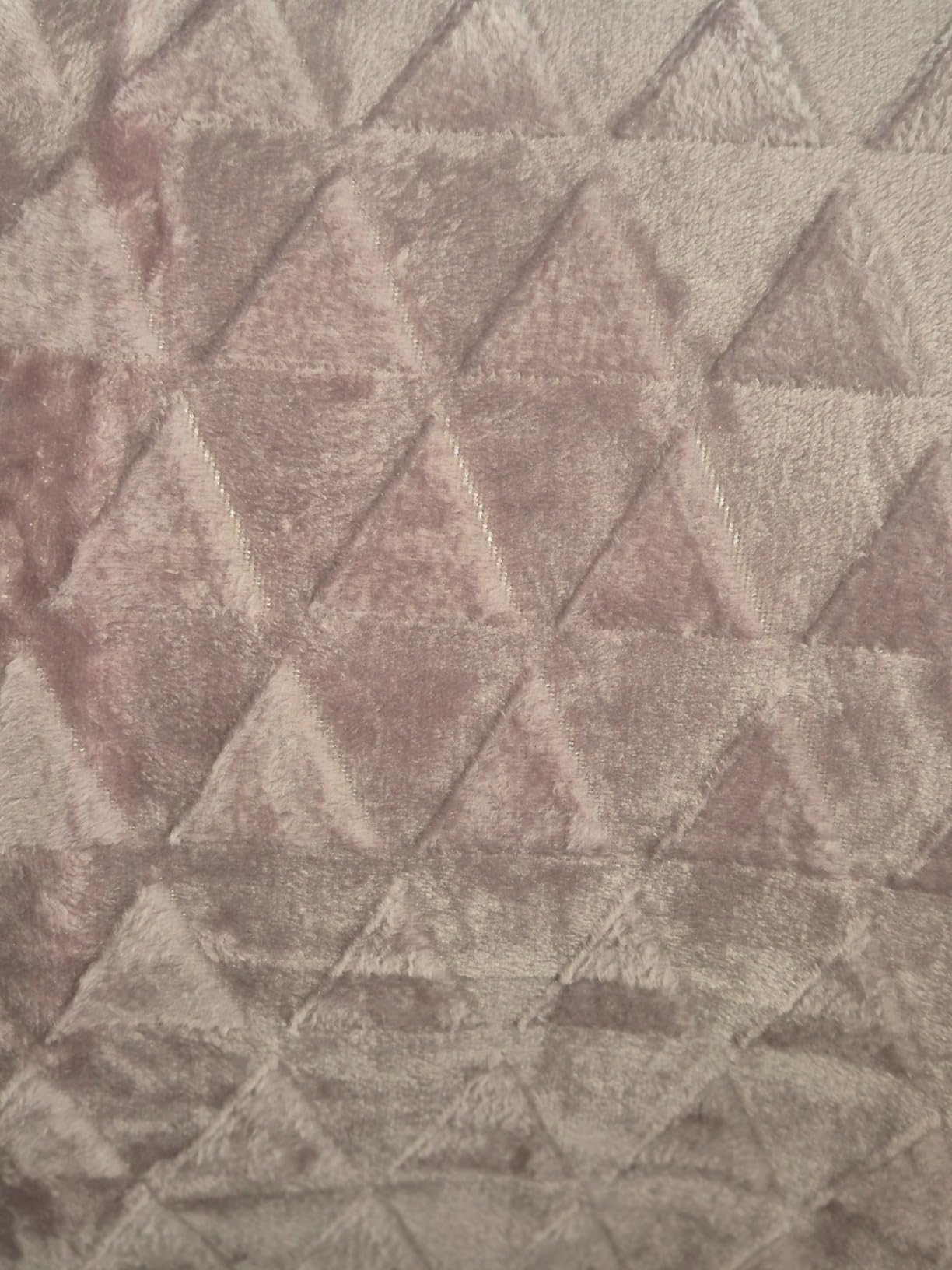 heimtexland Typ754 Kuscheldecke 150x200 cm Altrosa Raute