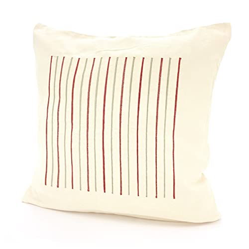 heimtexland Typ256 D5 Kissenhülle 40x40 cm Vanille bestickt