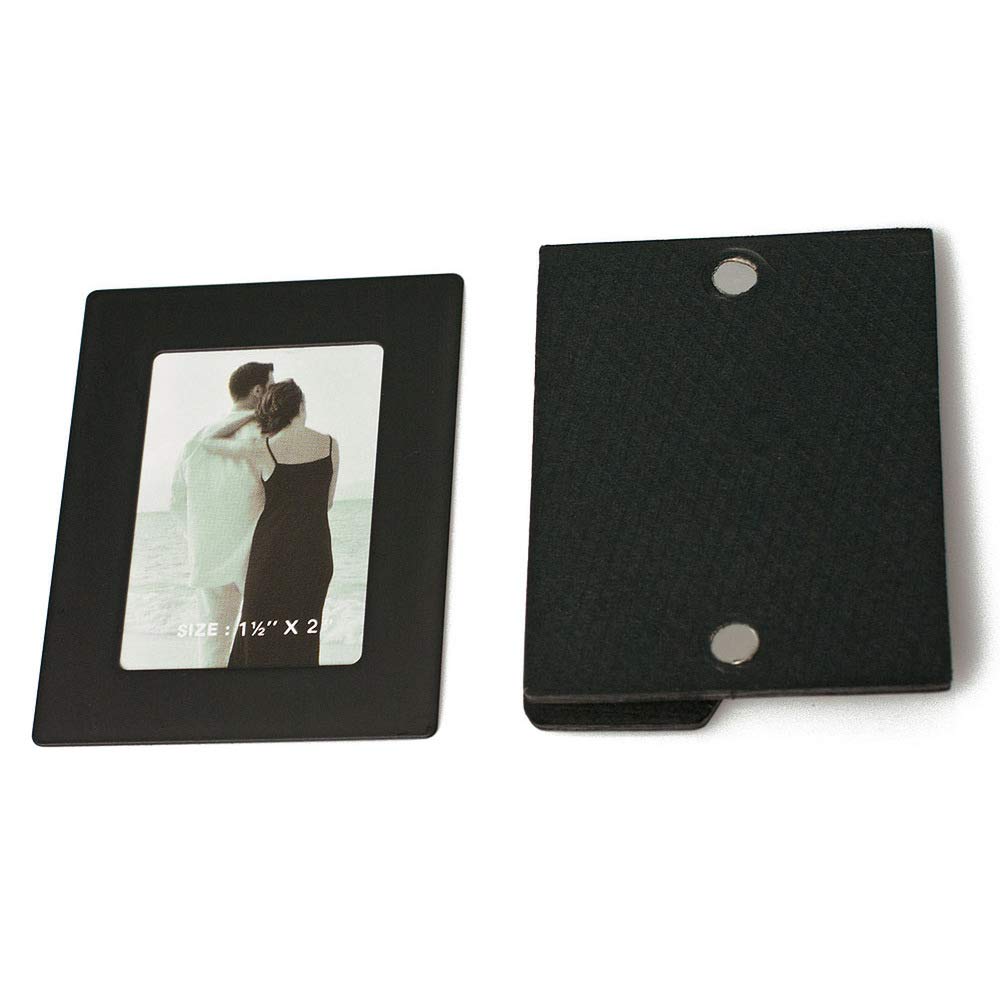 HAB & GUT FR005 Magnet-Bilderrahmen Mini Schwarz 5x6,5 cm