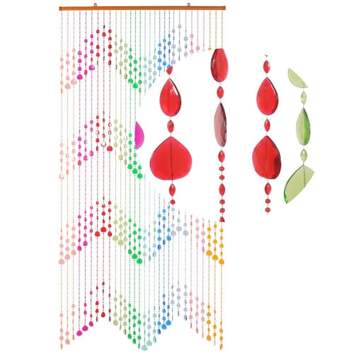 HAB & GUT Klunker DV0323 Türvorhang 90x200 cm schwarz Perlen