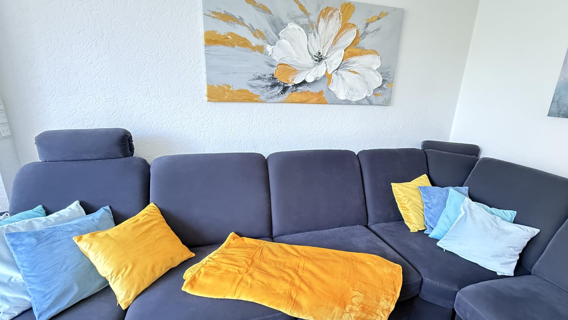 heimtexland Typ380 Kuscheldecke 150x200 cm Orange flauschig