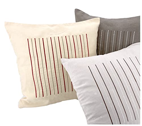 heimtexland Typ256 D5 Kissenhülle 40x40 cm Braun Wildleder-Optik