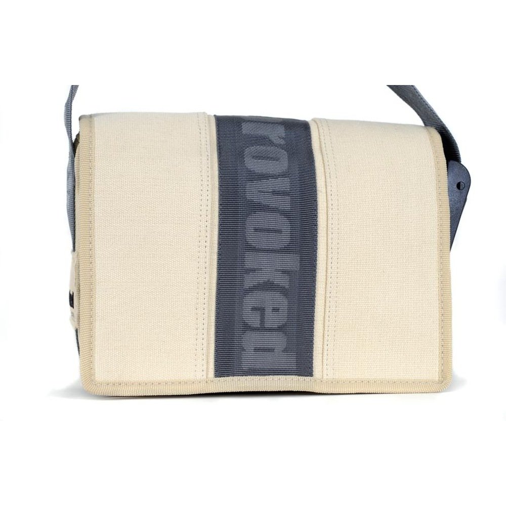 HAB & GUT E4022A Mini Messenger Bag Canvas Beige 26x19 cm Klett