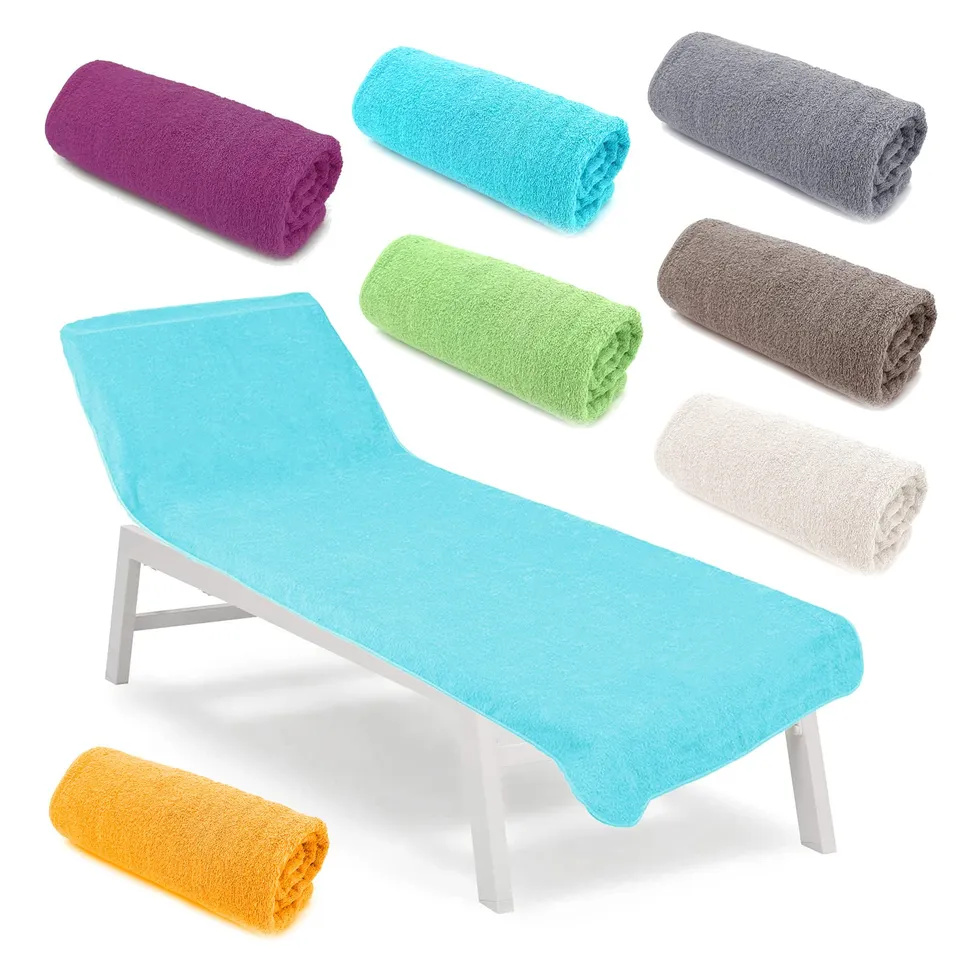 heimtexland Typ772 Liegestuhlauflage Aqua 75x200 Frottee