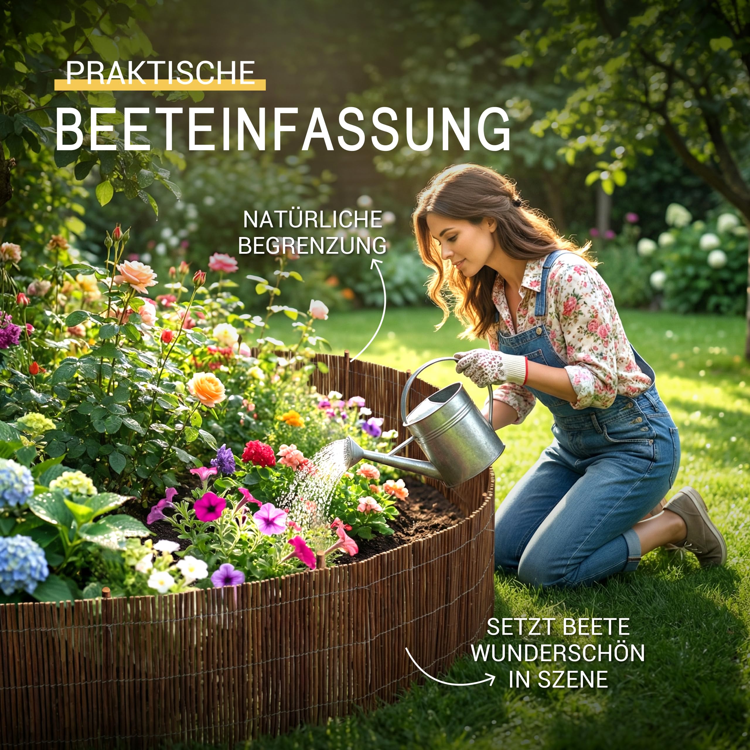 Sol Royal WB79 Beeteinfassung Weide 40x300 cm zum Stecken