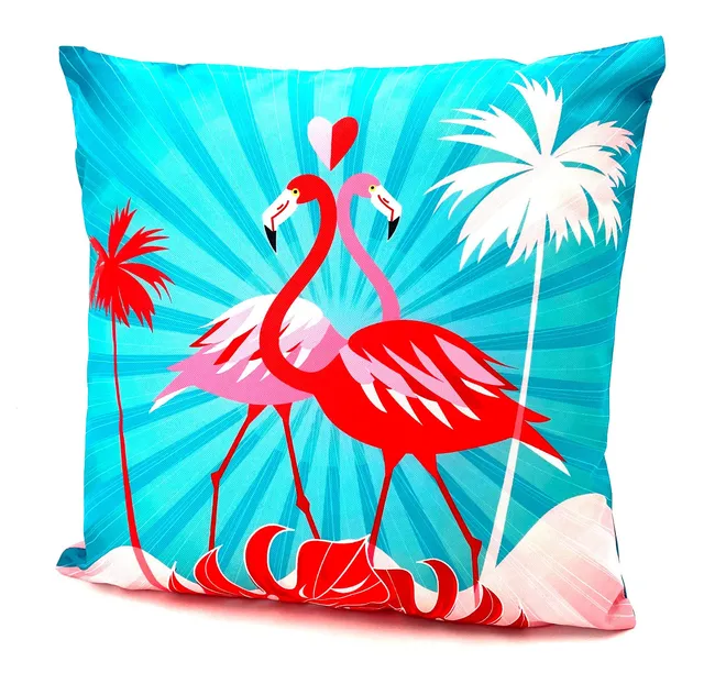 heimtexland Typ688 Outdoorkissen 45x45 Flamingo-Pärchen