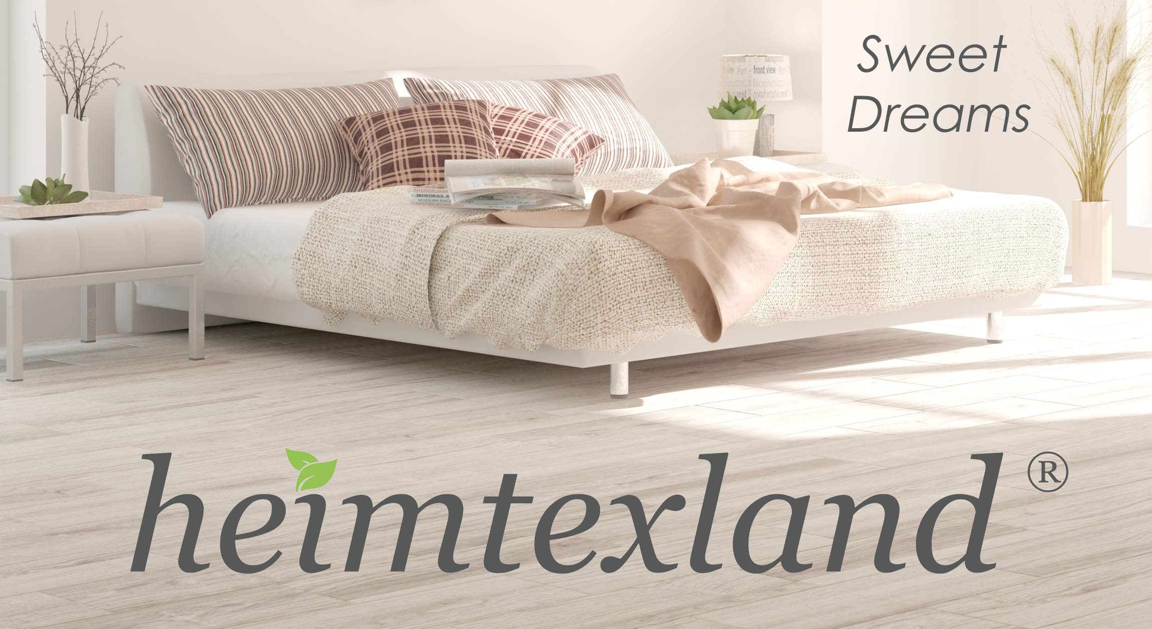 heimtexland Luxury Typ723 Spannbetttuch 150x200 Weiß blickdicht