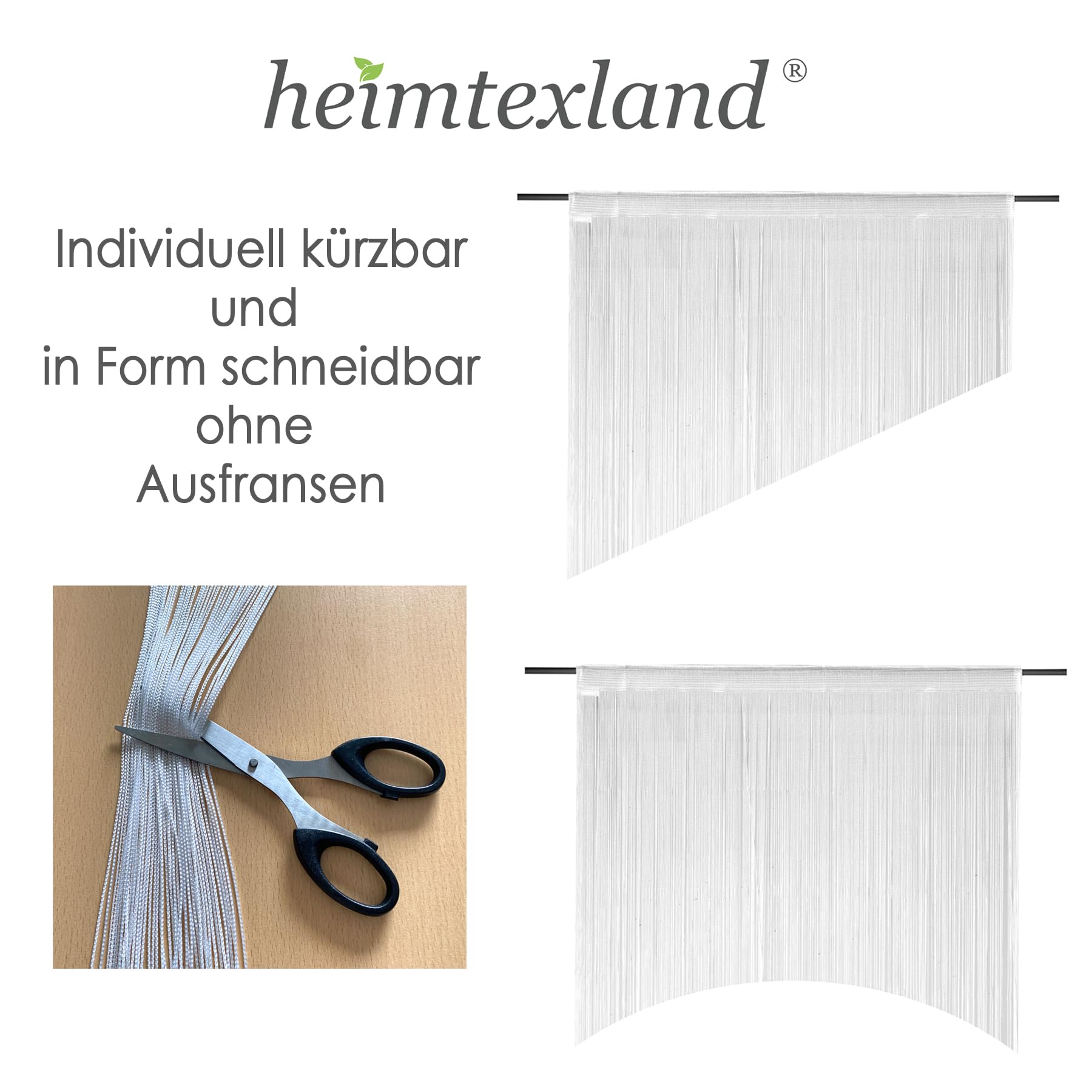 heimtexland Typ121 Fadengardine 245x95 Champagner kürzbar