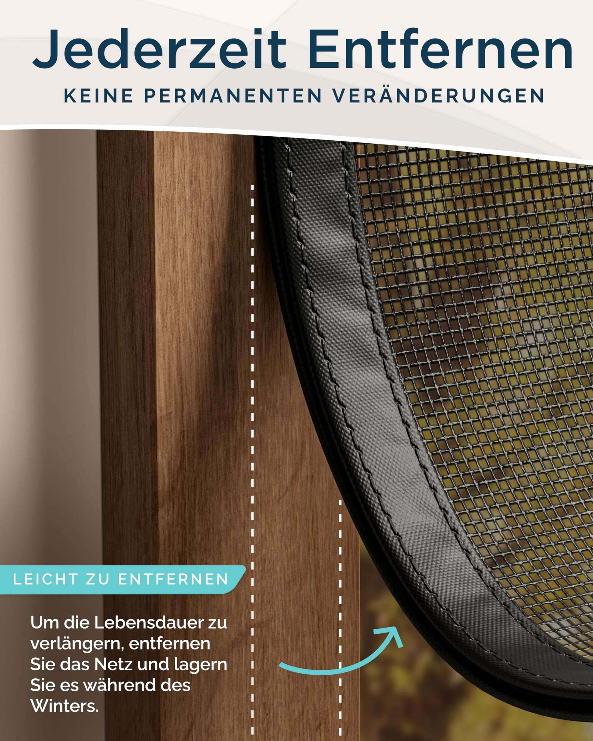 ARCOL Fliegengitter Balkontür 92x212 cm schwarz magnetisch