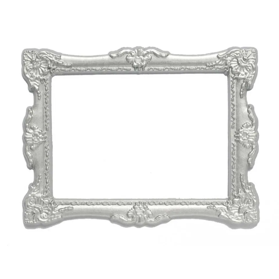 HAB & GUT Magnetbilderrahmen Silber Barock 7,7x10 cm