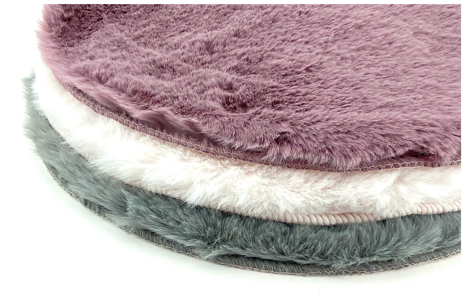 heimtexland Typ838 Sitzkissen Fell 38cm Anthrazit 2er-Pack