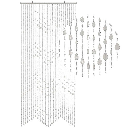 HAB & GUT Klunker DV0323 Türvorhang 90x200 cm schwarz Perlen