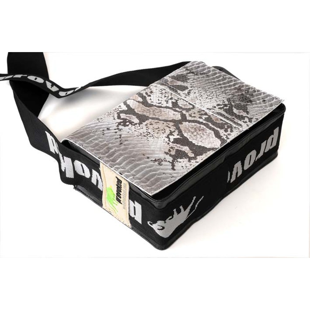 PROVOKED Mini Messenger Bag Python schwarz Kroko 26x21