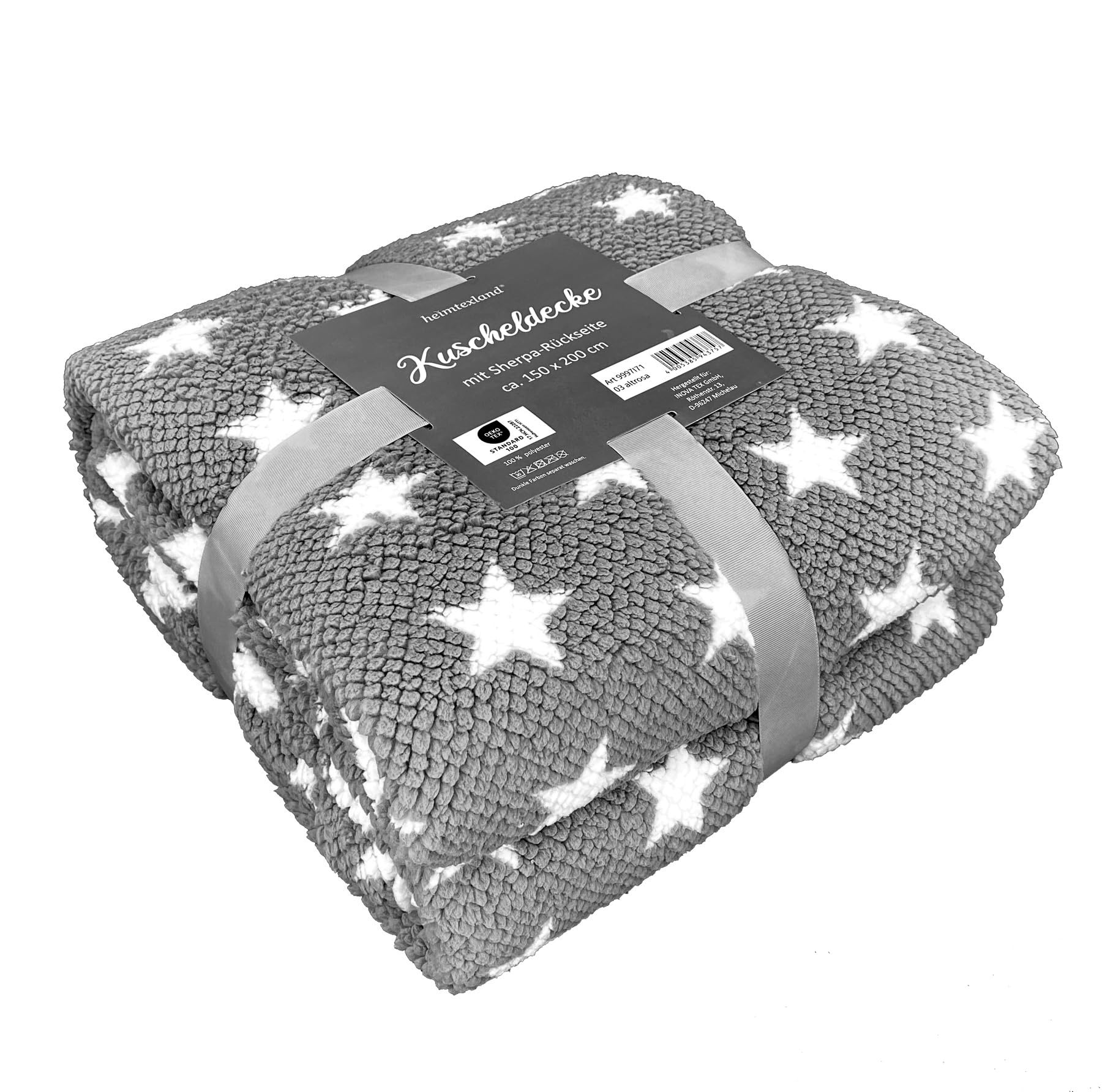 heimtexland Typ868 Kuscheldecke Anthrazit 150x200 Sherpa