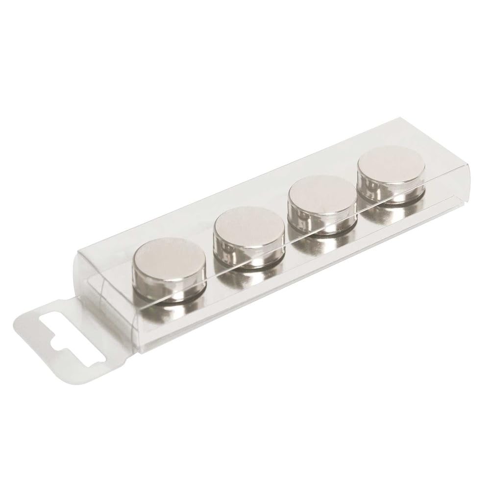 HAB & GUT MC621 Büromagnete Edelstahl extra stark 4er Ø2,3 cm
