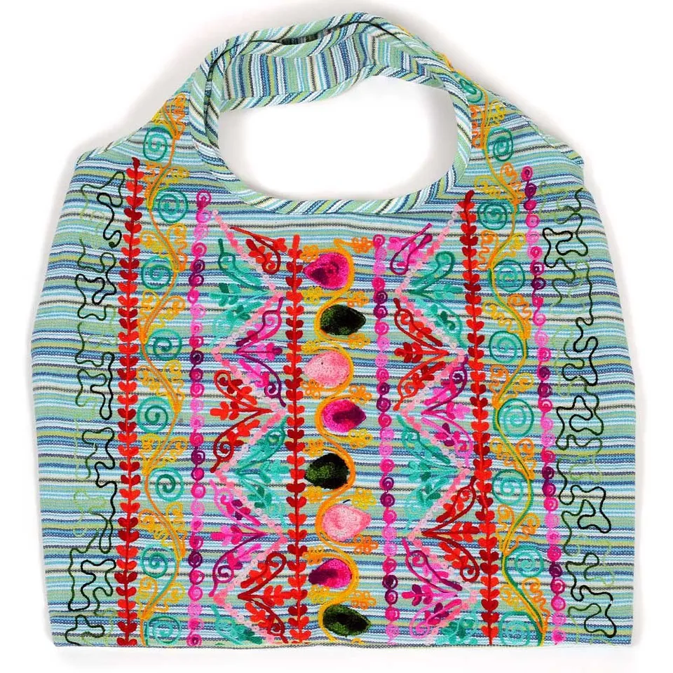 HAB & GUT Nepal Goa Hippie Bag Schultertasche Pink Stick