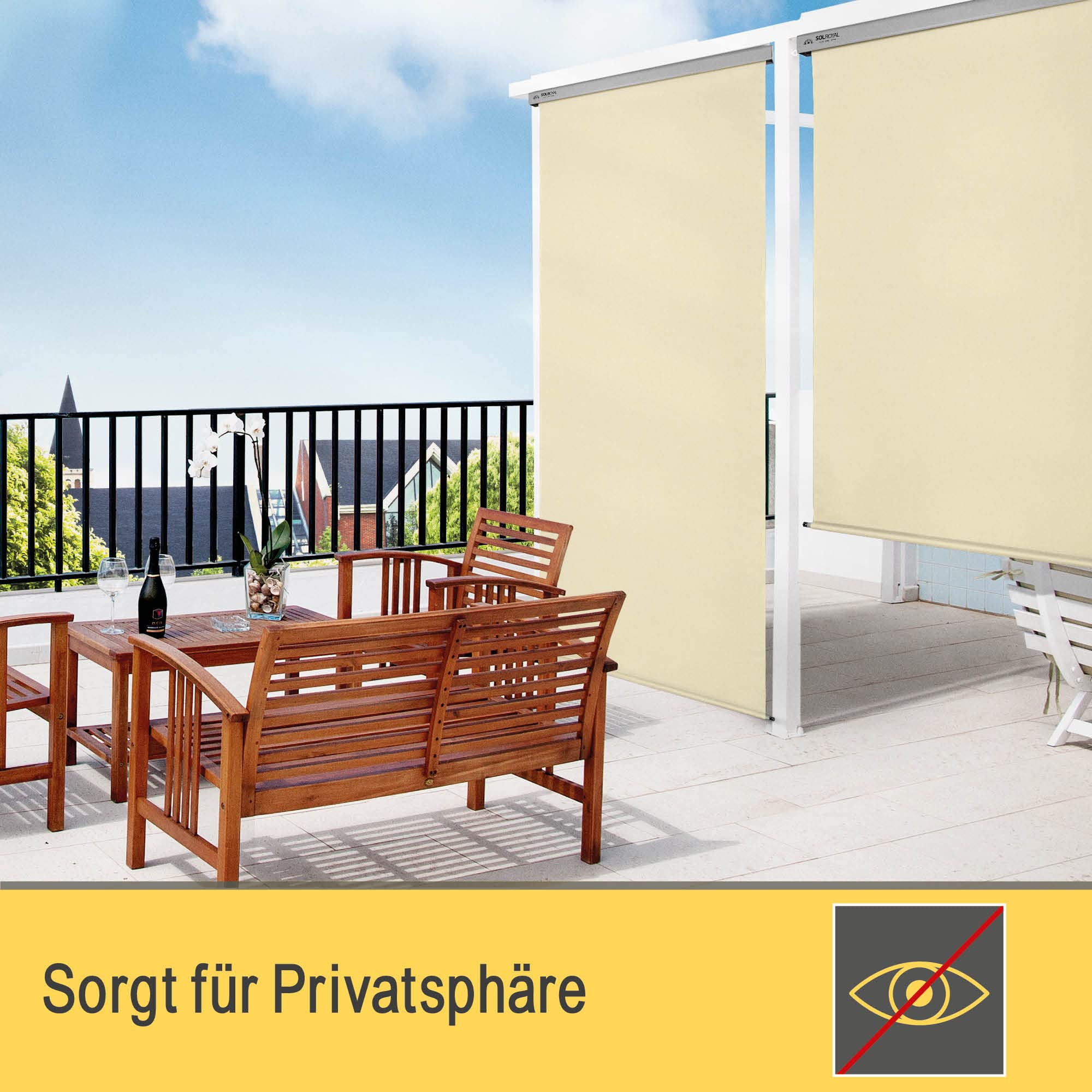 Sol Royal SolVision MS5 Senkrechtmarkise Beige 160x250 cm