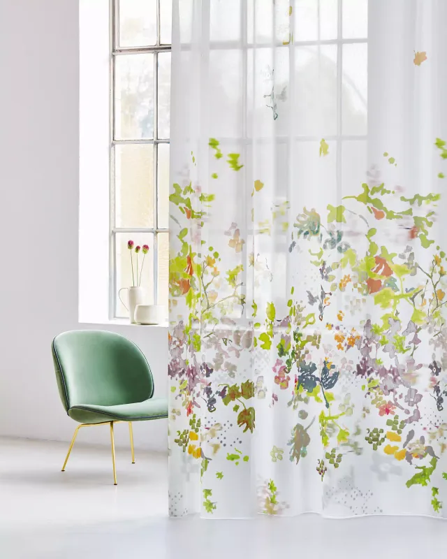 Création Baumann Serata Fidelia Vorhangstoff Floral