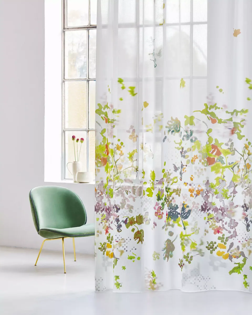 Création Baumann Serata Fidelia Vorhangstoff Floral
