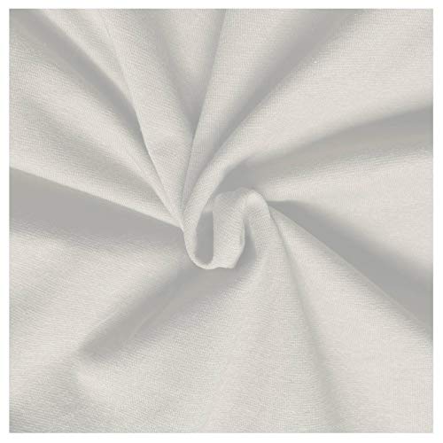 heimtexland Luxury Typ723 Spannbetttuch 150x200 Weiß blickdicht