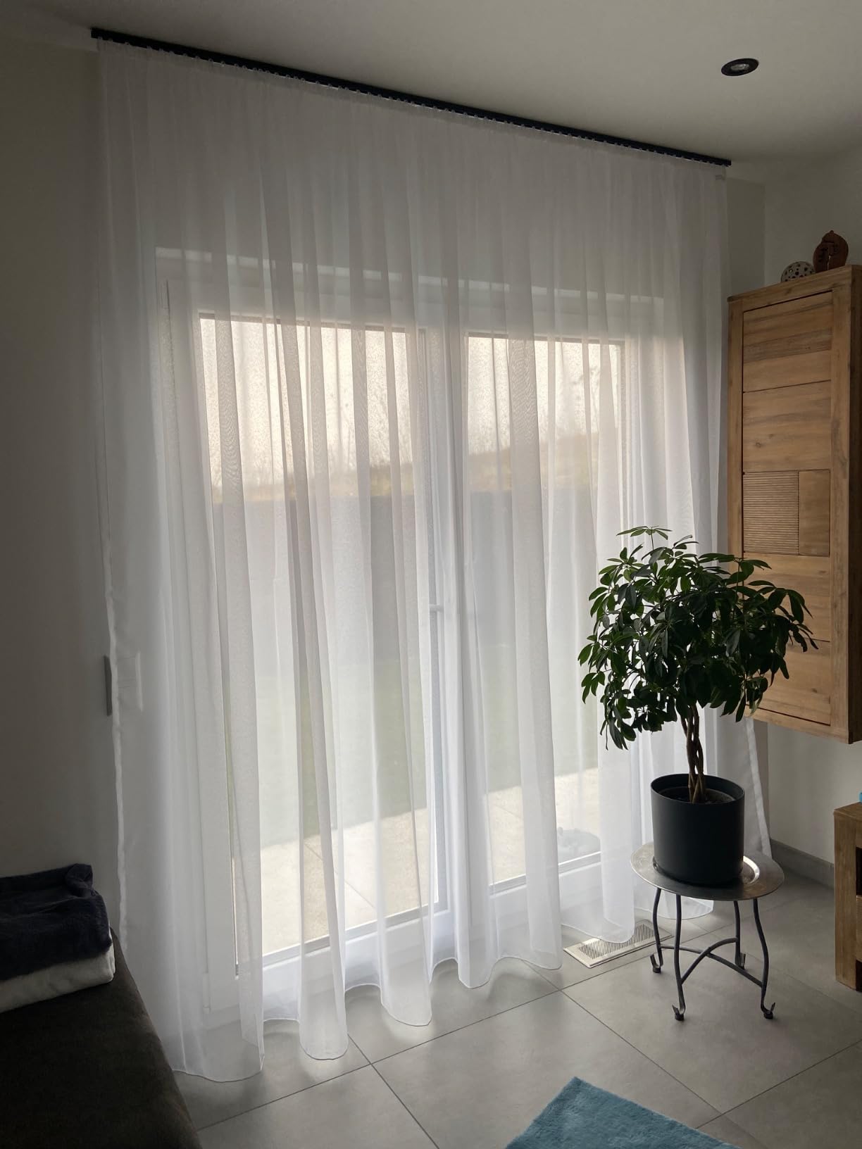 heimtexland Typ96 Store 160x450 weiß halbtransparent