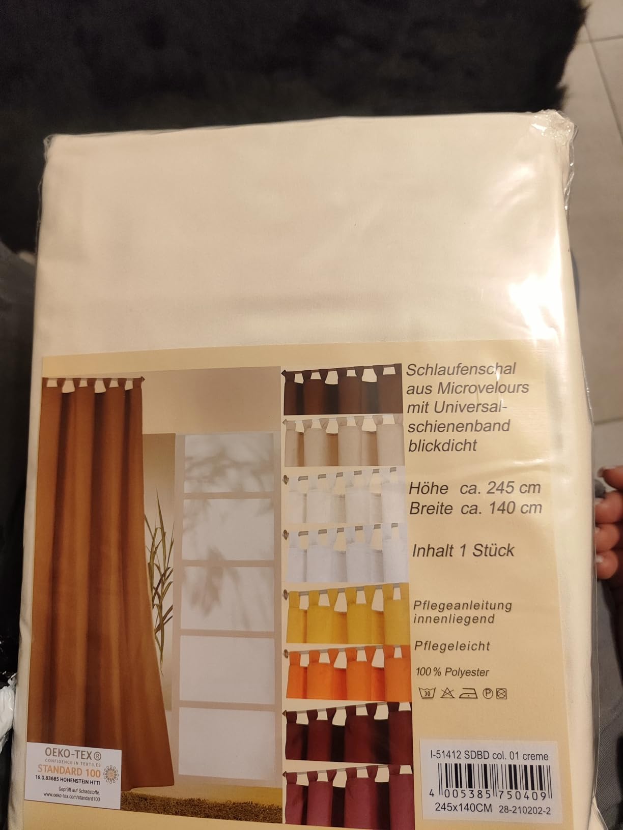 heimtexland Typ117 Schlaufenschal 245x140 Bordeaux blickdicht