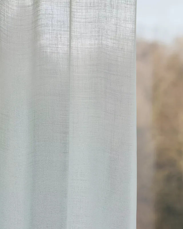 Création Baumann Viva Vorhangstoff halbtransparent Leinen-Look