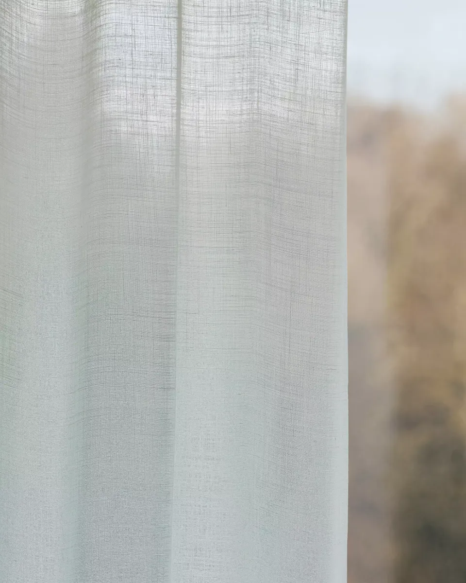 Création Baumann Viva Vorhangstoff halbtransparent Leinen-Look