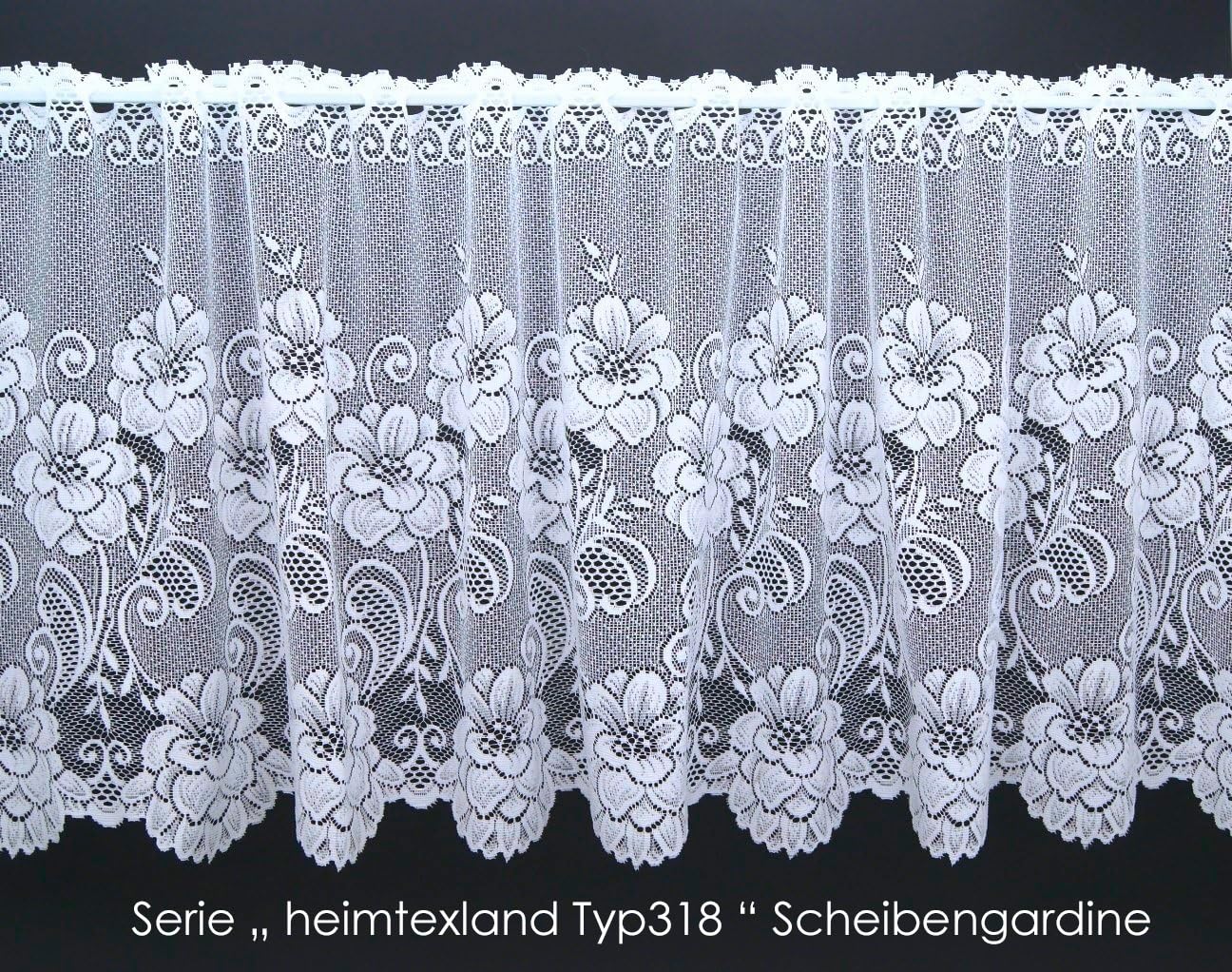 heimtexland Typ318 Store 135x300 cm weiß Jacquard