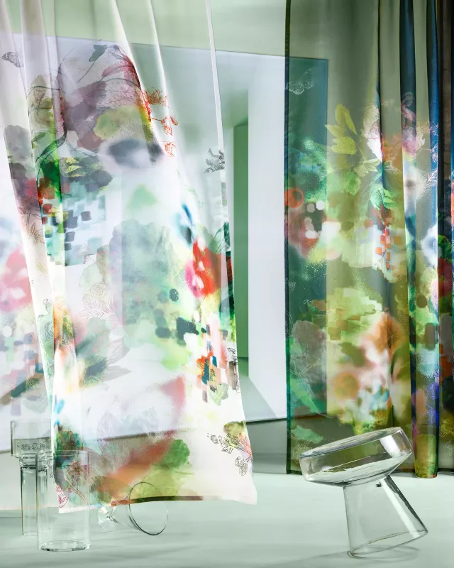 Création Baumann Daydream Voile Gardine transparent floral