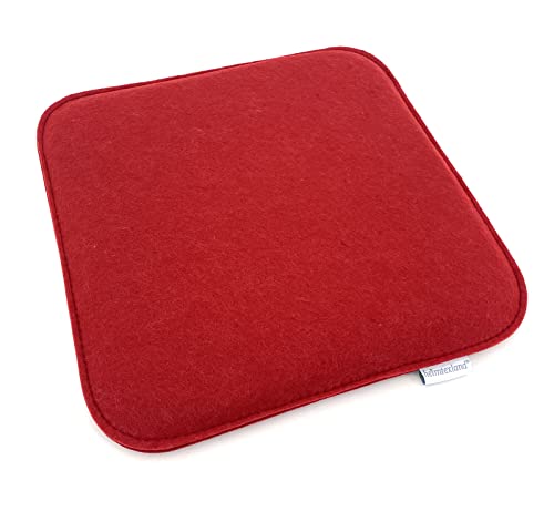 heimtexland Typ631 Sitzkissen Filz 35x35 cm Rot 2 Stück