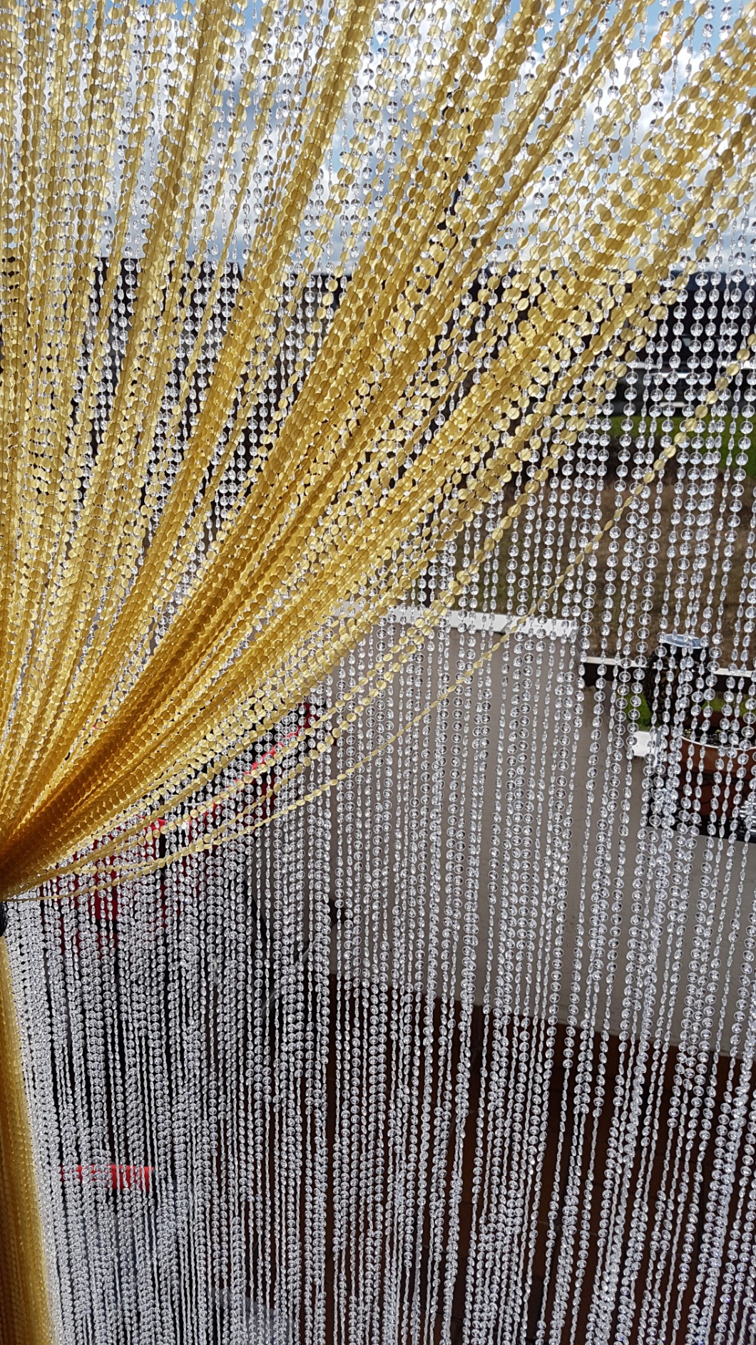 HAB & GUT Mini-Diamanten Türvorhang klar 90x200 Insektenschutz