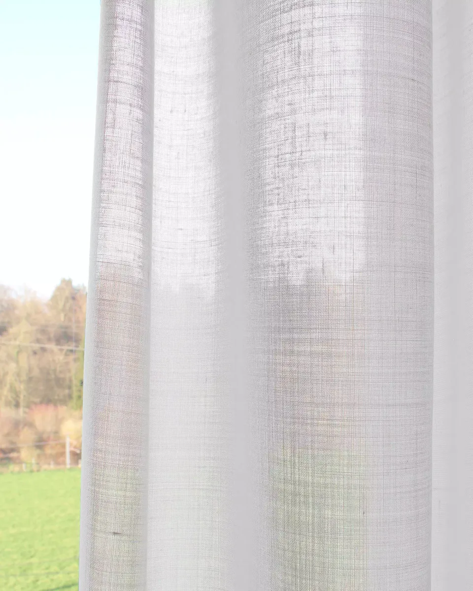 Création Baumann Sonor III 228/229 Vorhangstoff transparent Leinenoptik