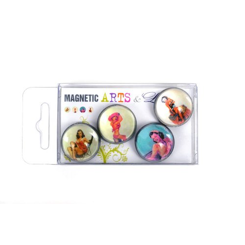HAB & GUT Arts & Lyrics MC217V Kühlschrankmagnete Pinups 4er Set