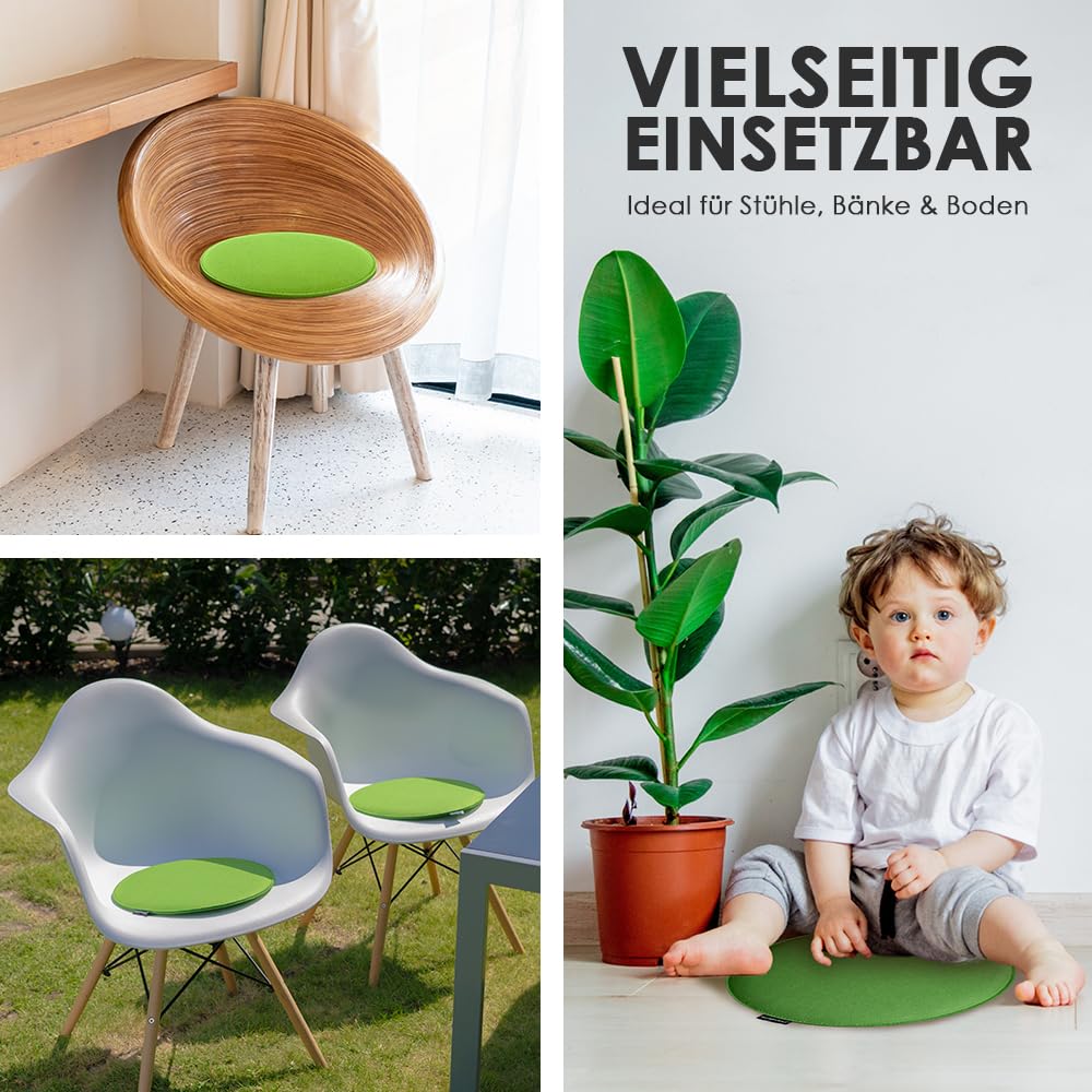 heimtexland Typ631 Sitzkissen Filz 35x35 cm 2 Stück