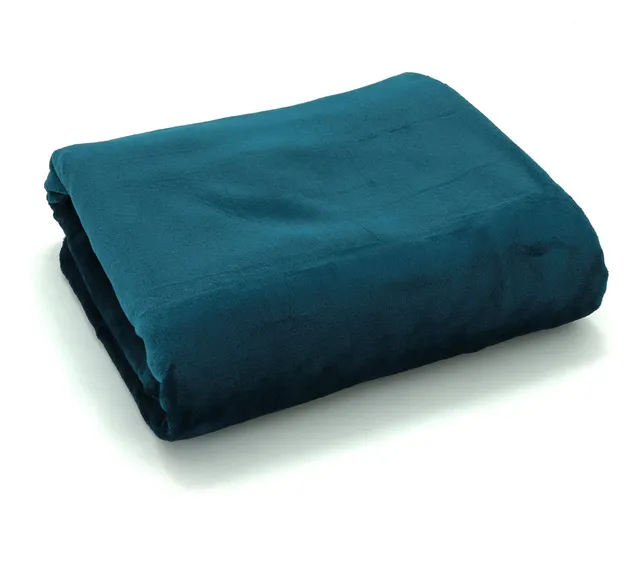 heimtexland Typ540 Flanell Kuscheldecke 200x150 petrol Ethno