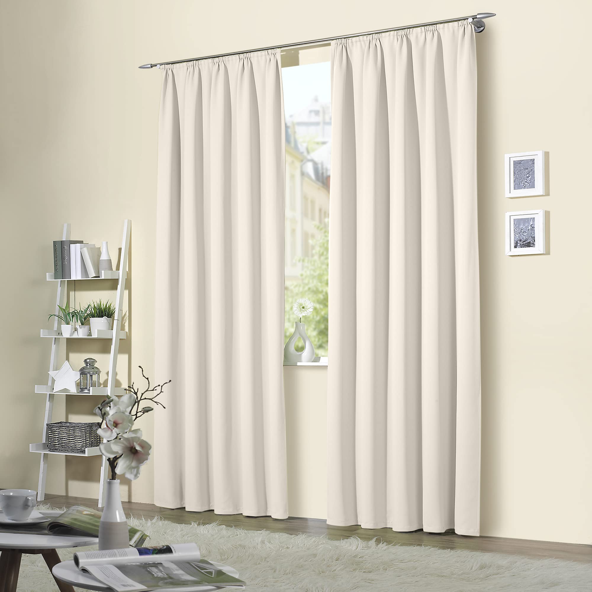 heimtexland Typ139 Thermovorhang 245x135 cm creme blickdicht