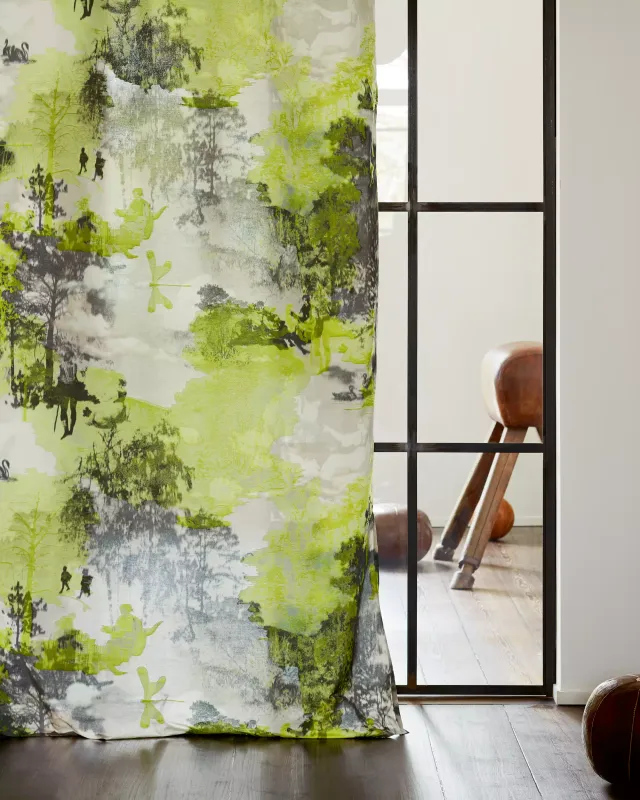 Création Baumann Stories Vorhangstoff Toile-de-Jouy
