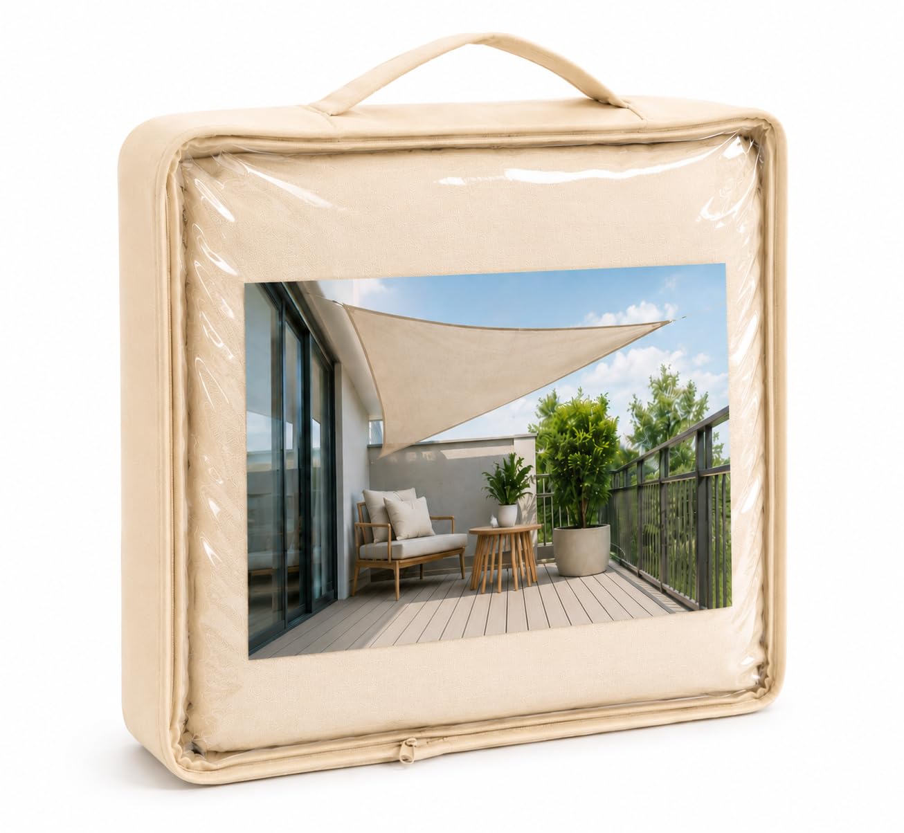 heimtexland Typ935 Sonnensegel 500x500 cm Creme