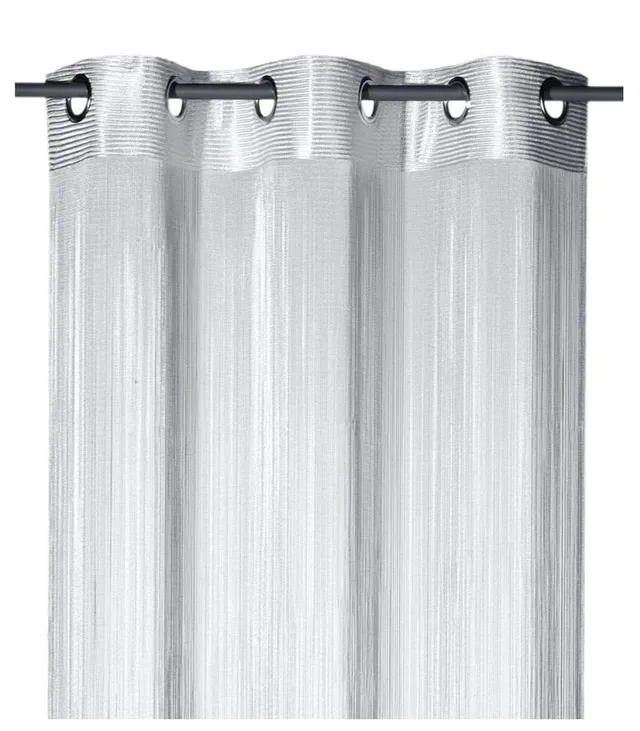 heimtexland Typ123 Fadengardine Silber 245x98 cm Ösen