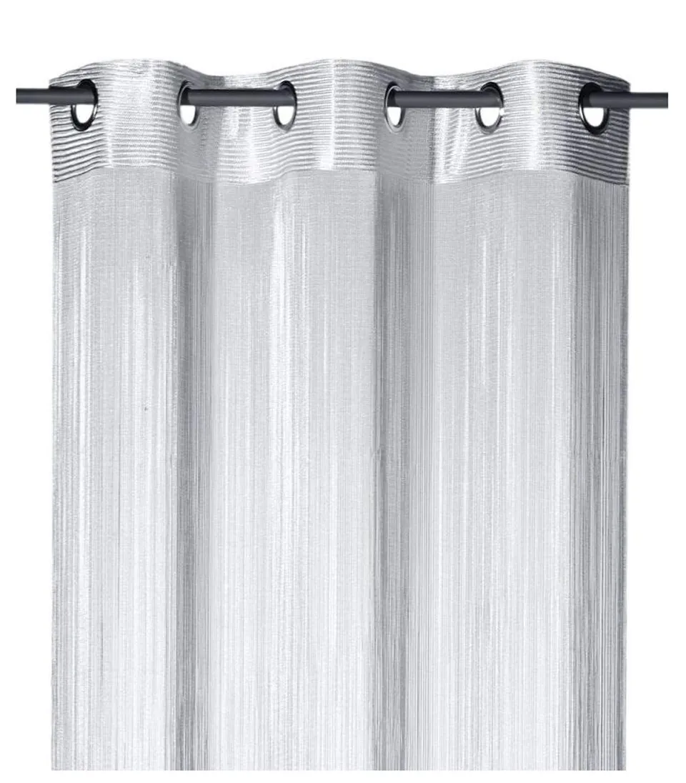 heimtexland Typ123 Fadengardine Silber 245x98 cm Ösen