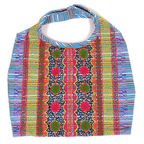 HAB & GUT Nepal Goa Tote Handtasche 48x39 pink bestickt Baumwolle