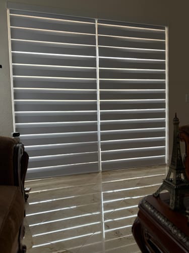 SmartWings Chloris Zebra Rollo 95mm 100% blickdicht Motor