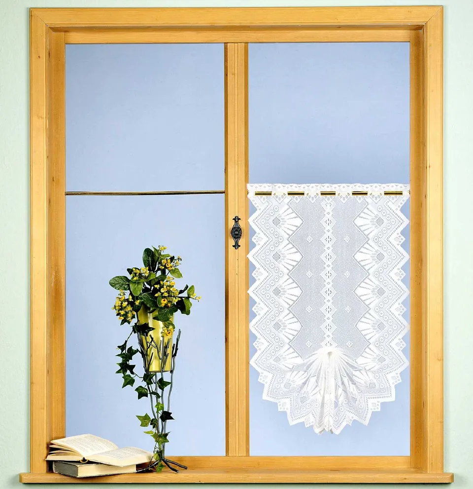 heimtexland Country Cottage Typ86 Scheibengardine 90x52 weiß