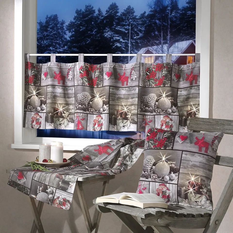 heimtexland Typ498 Tischläufer 40x140 Weihnachten Patchwork