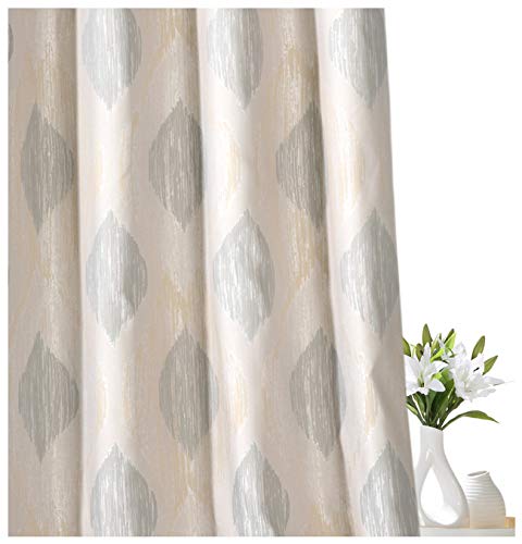 heimtexland Typ635 Ösenschal 245x140 gold blickdicht Jacquard