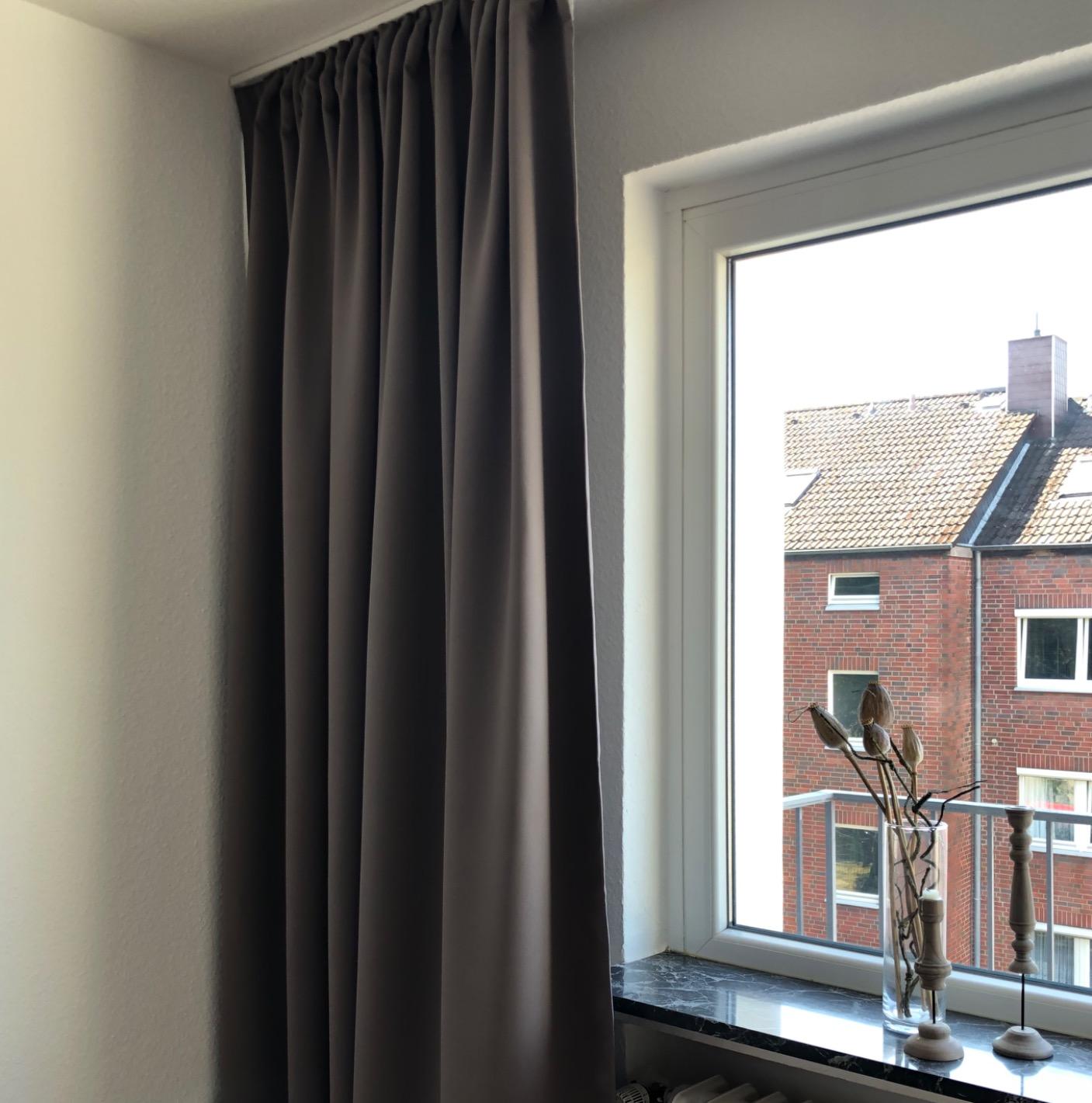 heimtexland Typ139 Gardine blickdicht 245x275 cm Dunkelblau