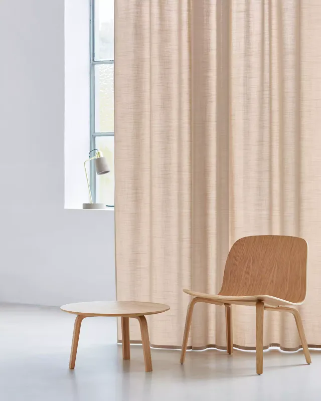 Création Baumann Udine Vorhangstoff dicht Leinenoptik Trevira CS